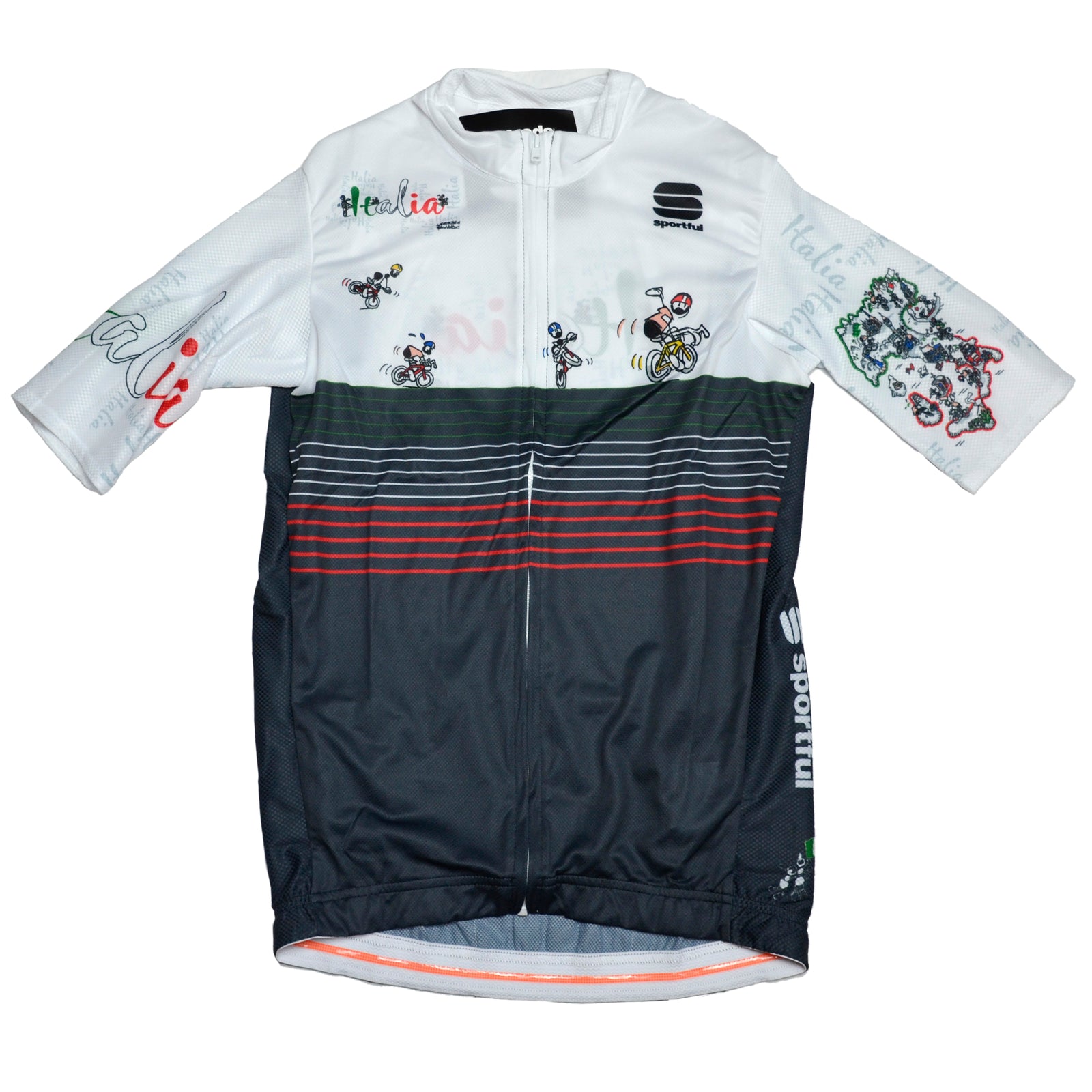 Maglia tecnica da ciclismo Uomo adulto Completo Bianco