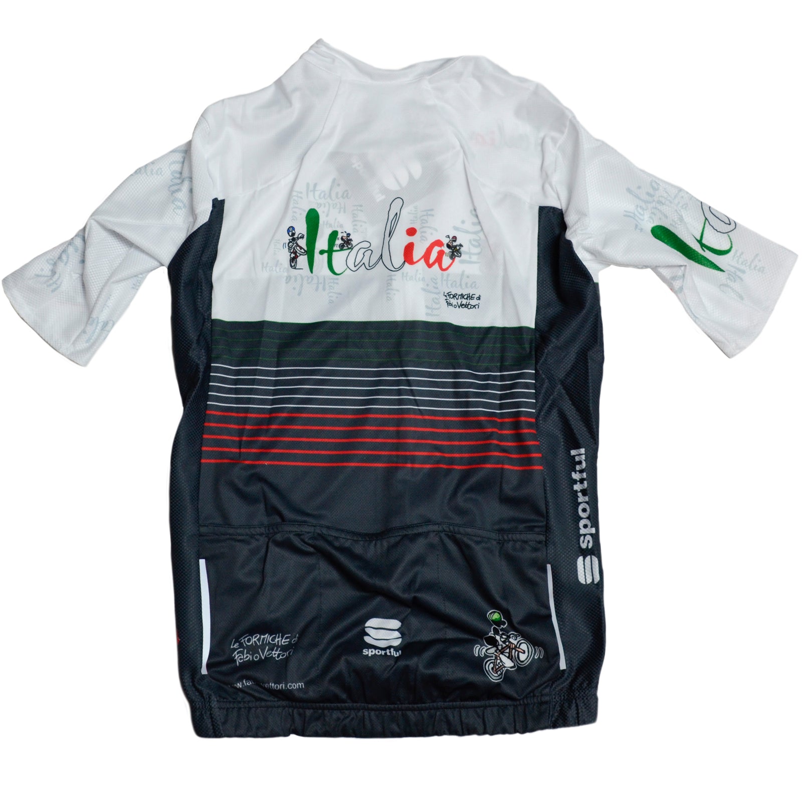 Maglia tecnica da ciclismo Uomo adulto Completo Bianco