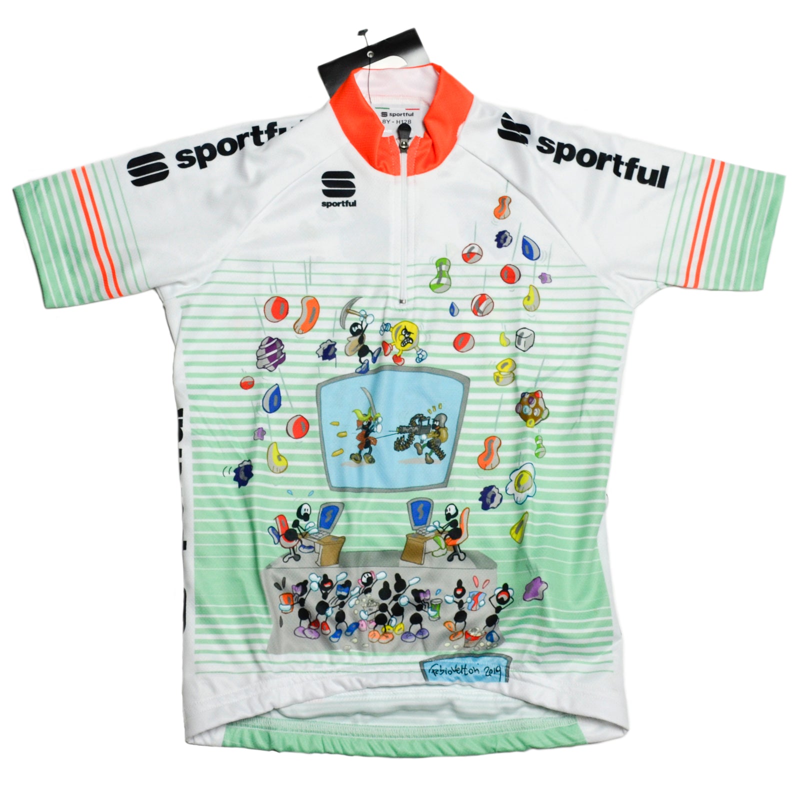 Maglia da ciclismo Bambino Bianco