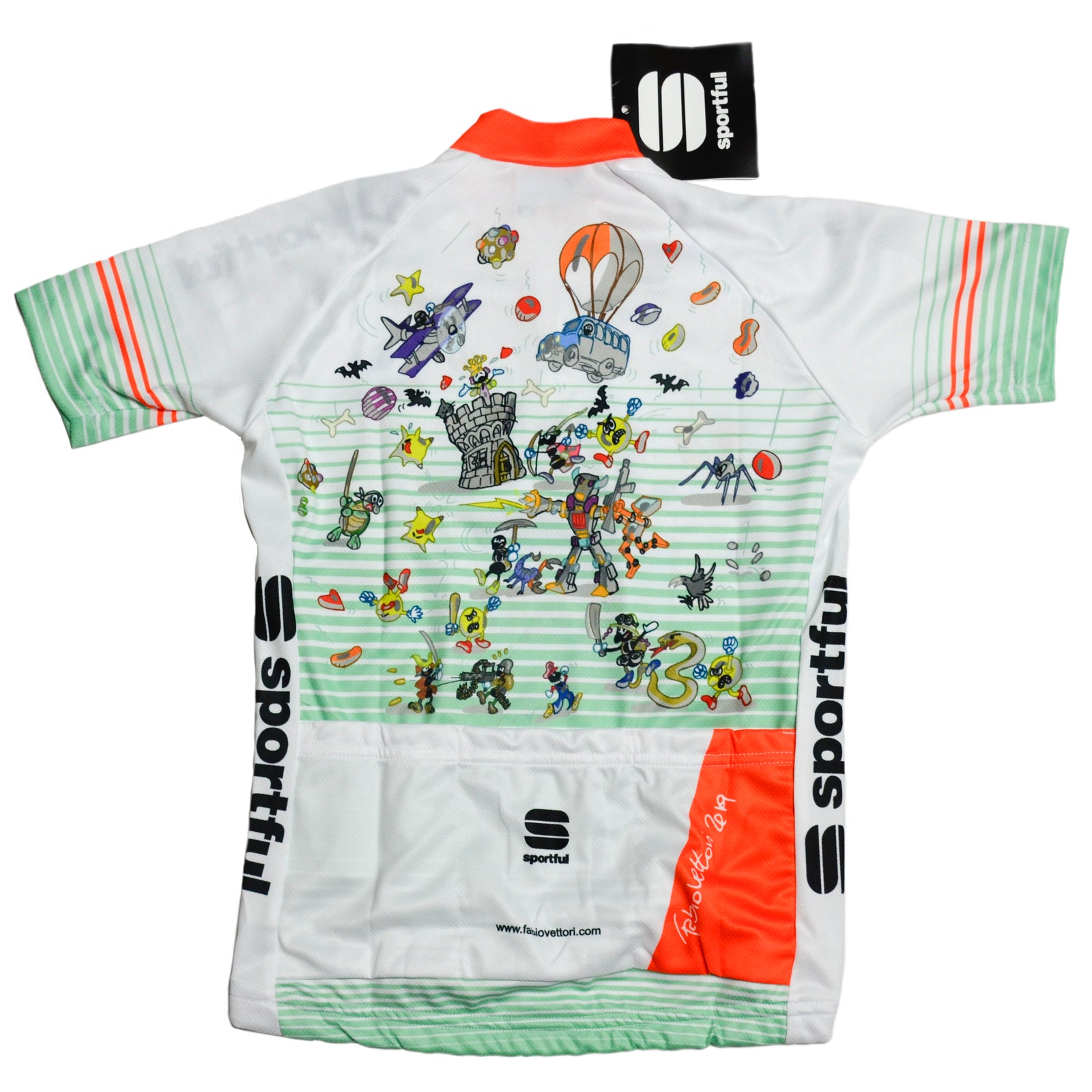 Maglia da ciclismo Bambino Bianco