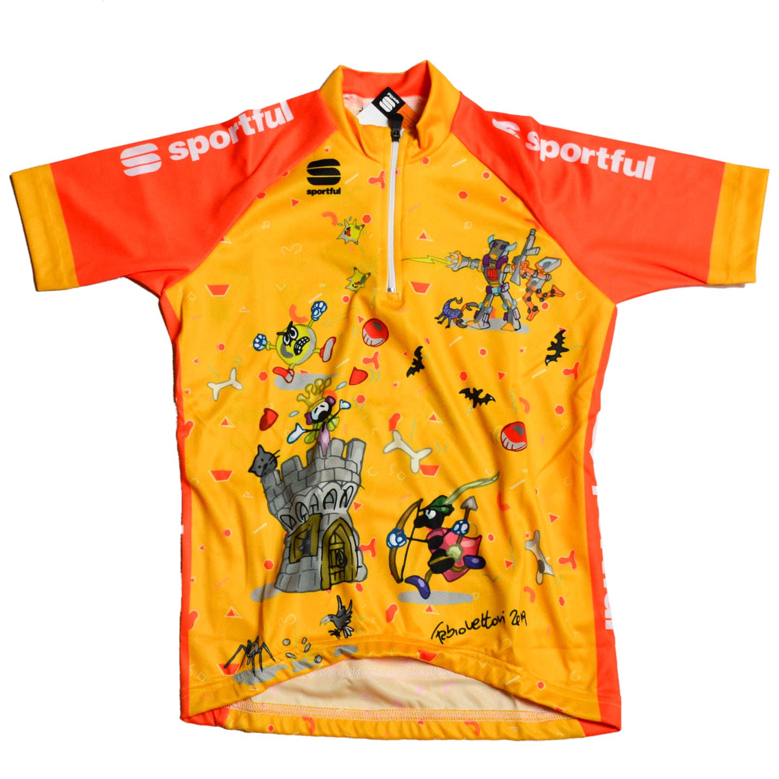Maglia da ciclismo Bambino Arancio