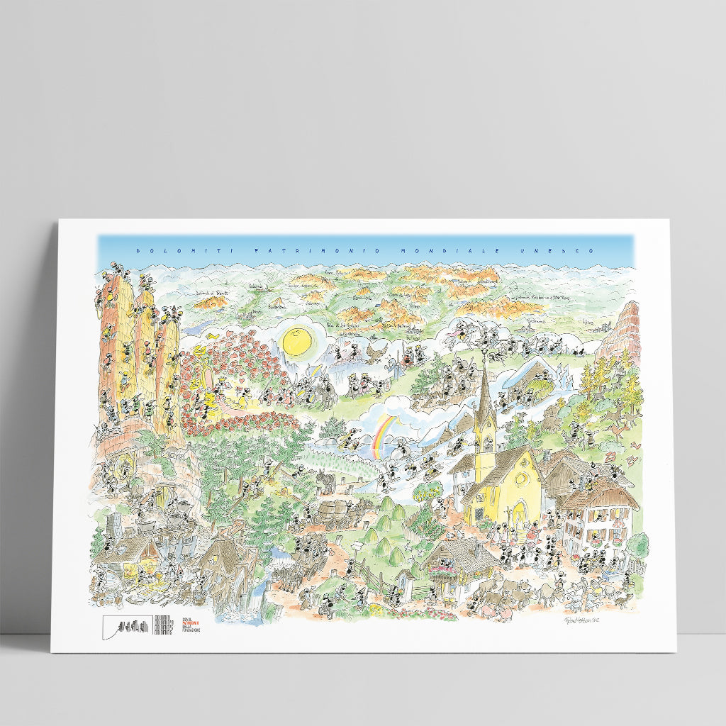 Poster "Dolomiti in estate" 50x70cm