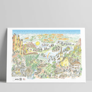 Poster "Dolomiti in estate" 50x70cm