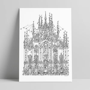 Poster "Milan Cathedral" 50x70cm