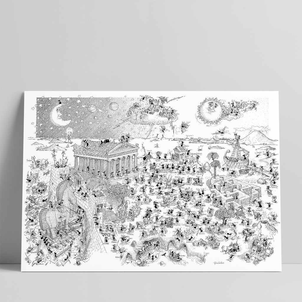 Poster "Eroi e miti" 50x70cm