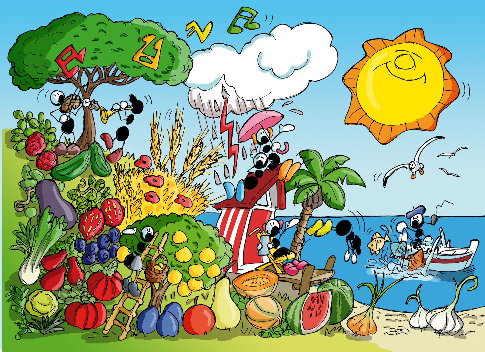 Child puzzle 96 pcs. "Summer"