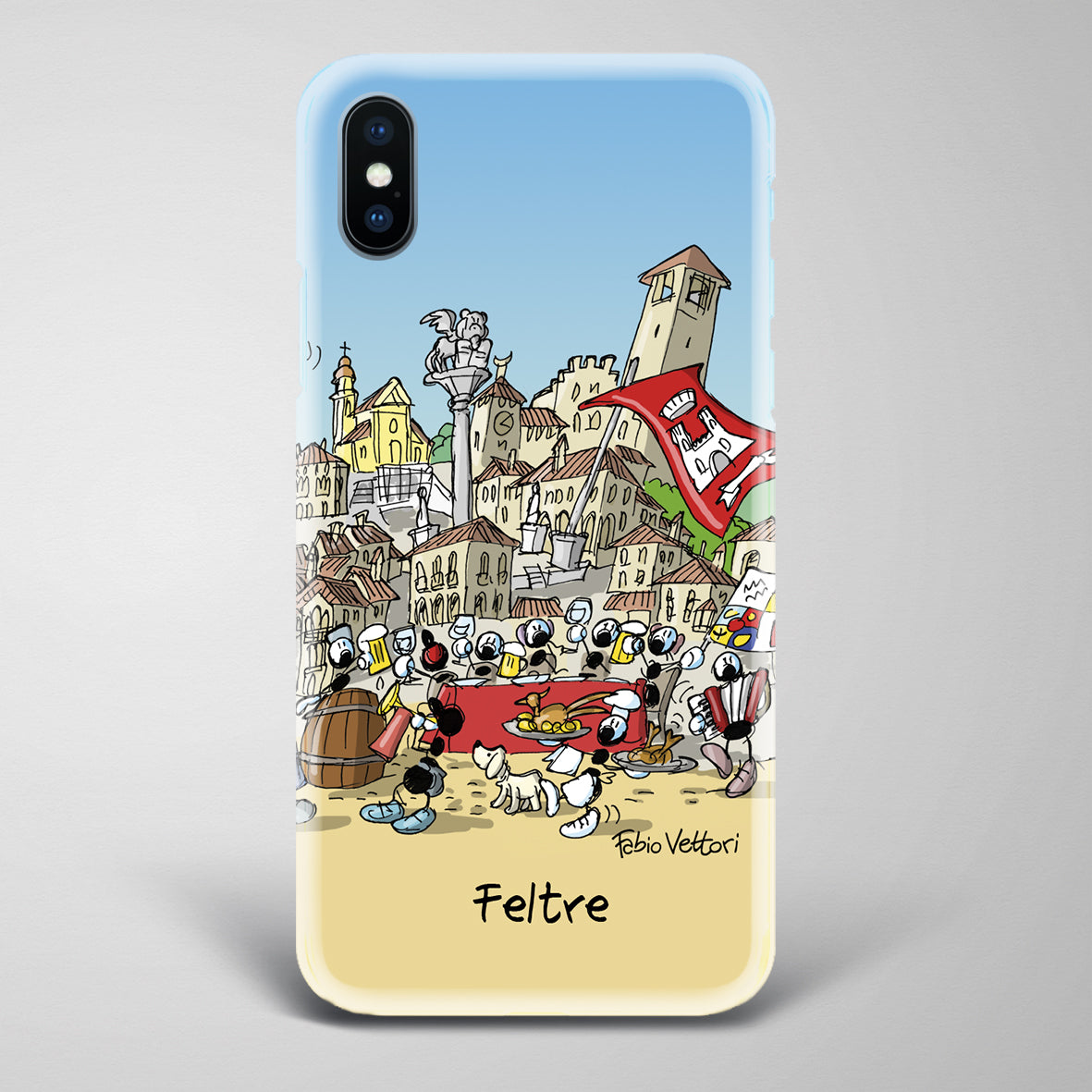 Artistic cover for Smartphone subject "Feltre"