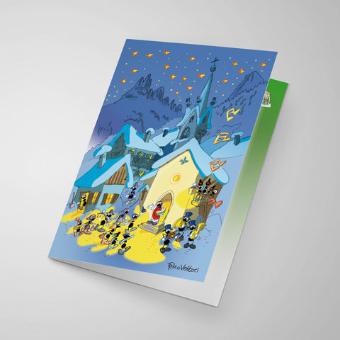 Biglietto laminato Natale (FV05-07)