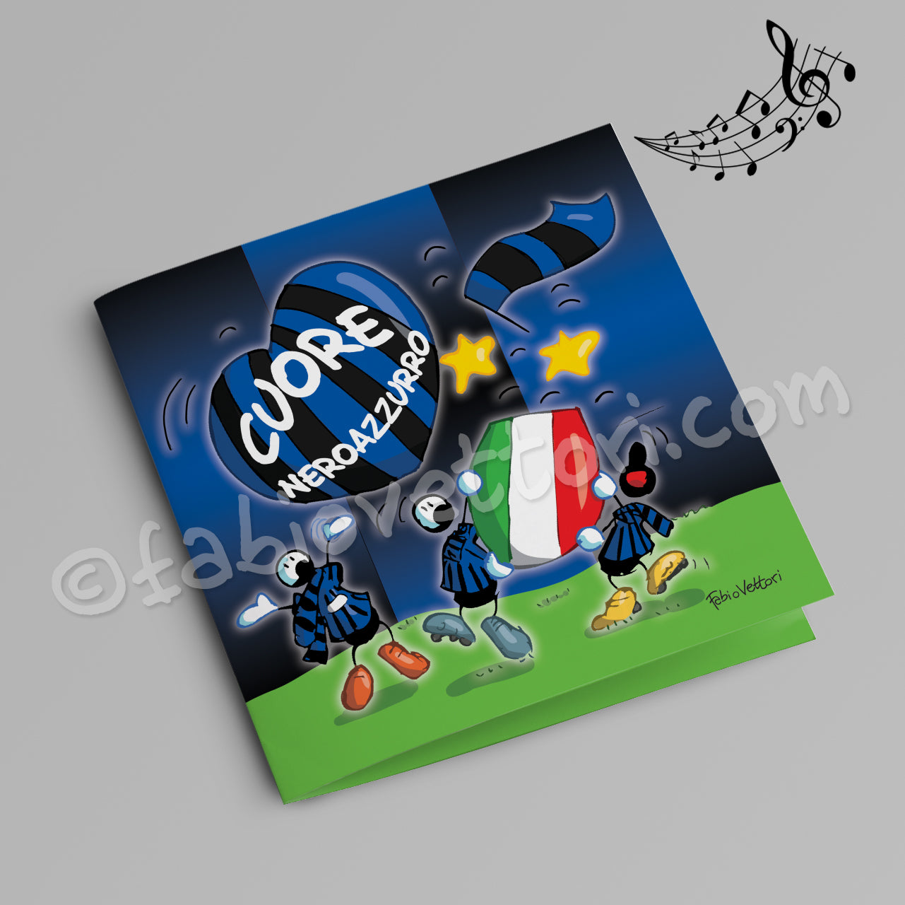 Neroazzurro musical ticket (FV07-20) 