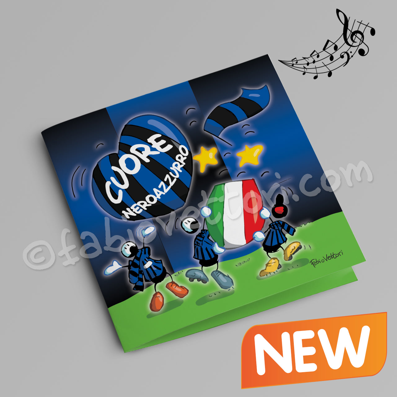 Neroazzurro musical ticket (FV07-20) 
