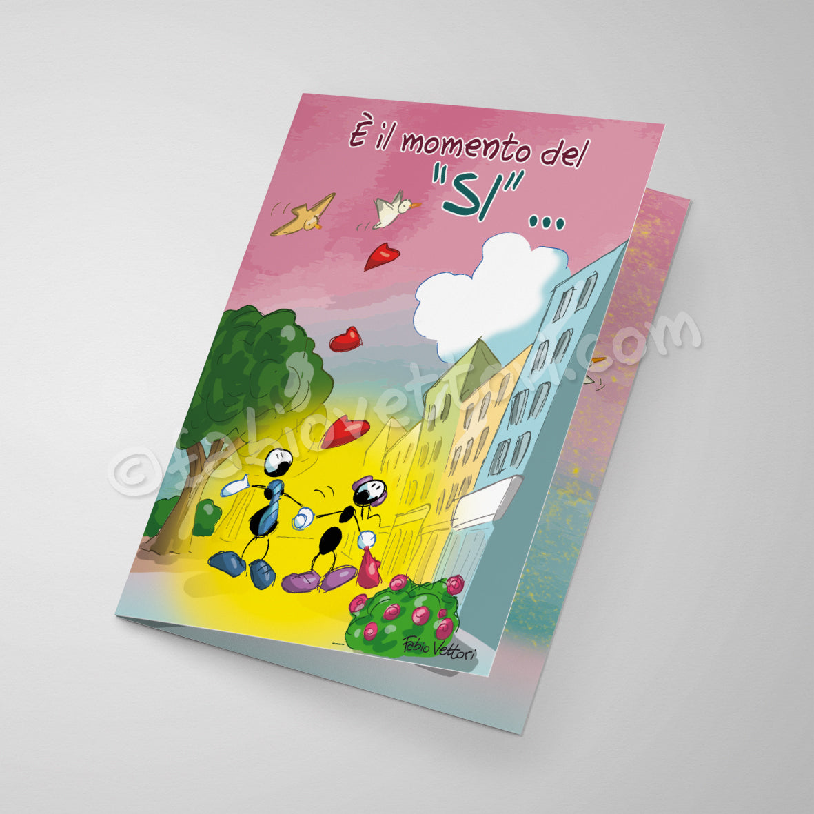 Laminated card Wedding (FV10-186)