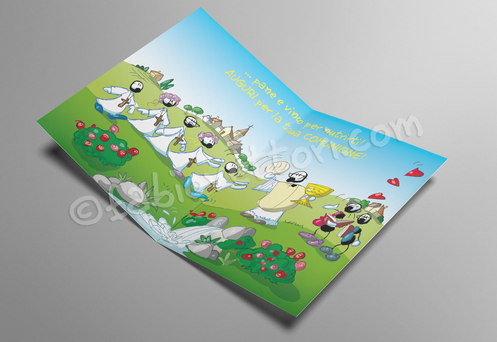 Laminated card Communion (FV10-204)