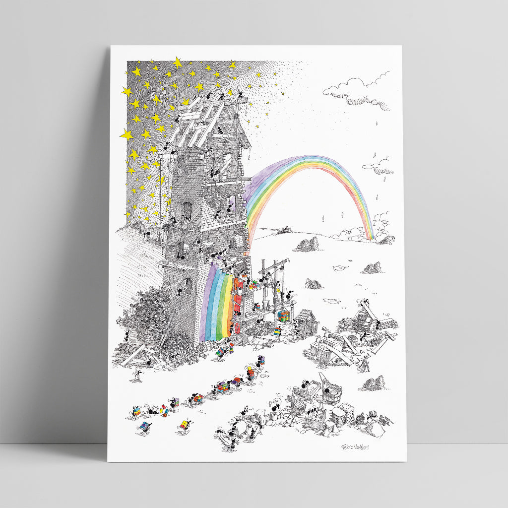 Poster "Fabbrica dell'arcobaleno" 35x50cm
