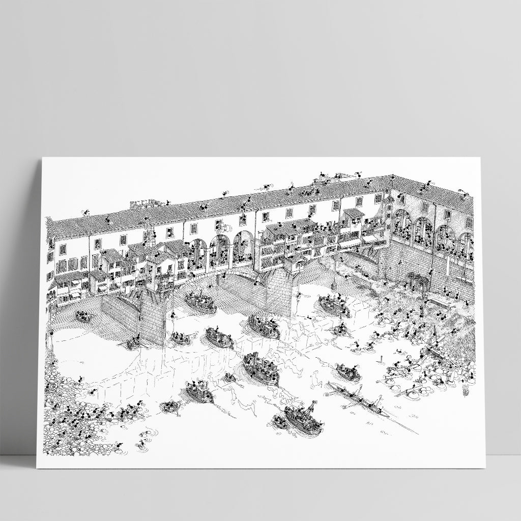 Poster "Firenze Ponte Vecchio" 50x70cm