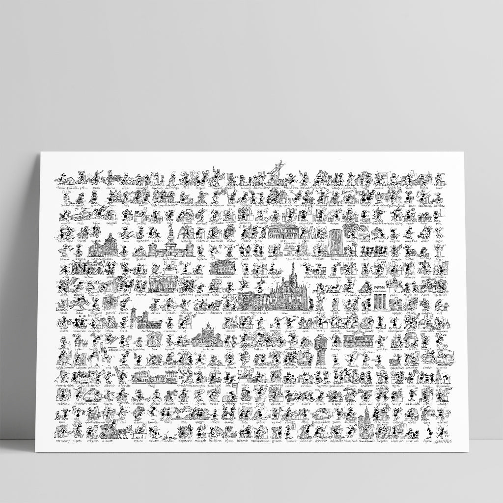 Poster "Formiche Milanesi" 50x70cm