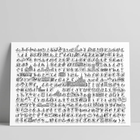 Poster "Formiche Milanesi" 50x70cm