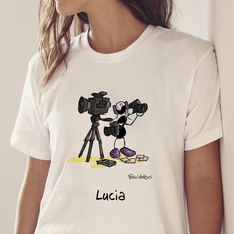 T-Shirt Personalizzata "Fotografa (Femmina)"