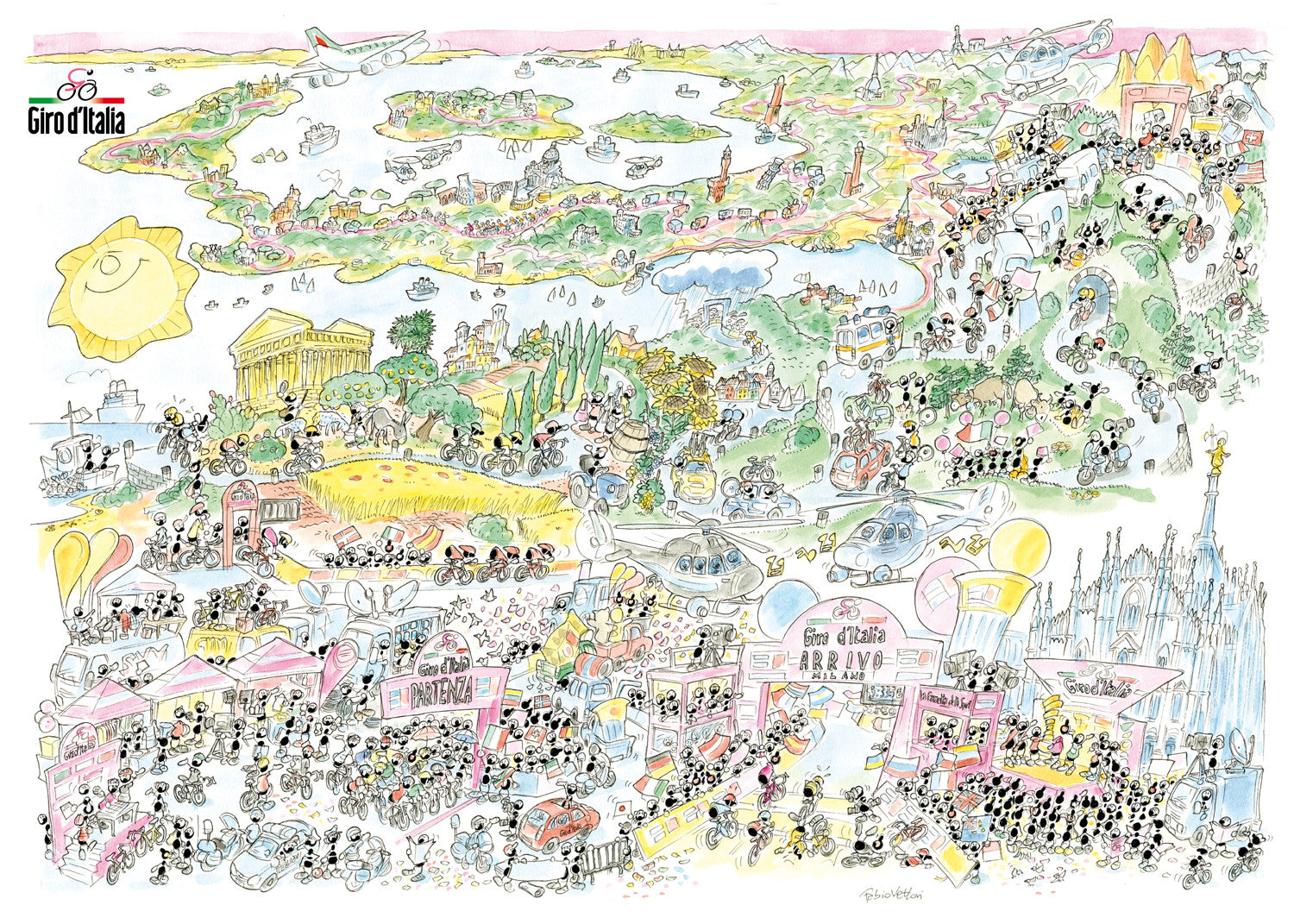 Puzzle "Giro d'Italia" 1080 pezzi
