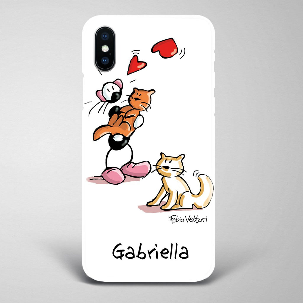 Cover artistica per Smartphone Personalizzata Gatti
