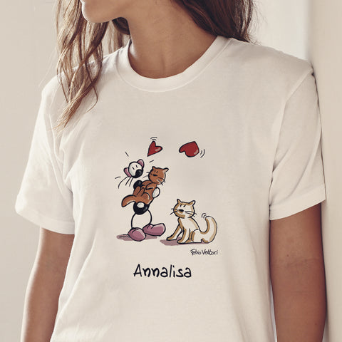 T-Shirt Personalizzata "Gatti (Femmina)"