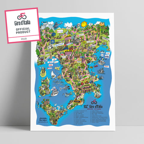 Poster "Giro d'Italia 2019" 50x70cm