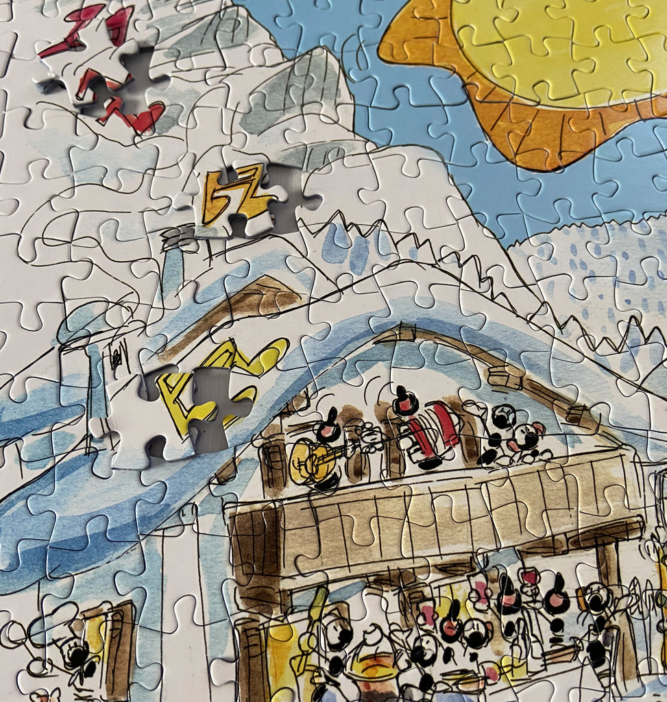 Puzzle "Montagna Inverno" 540 pezzi