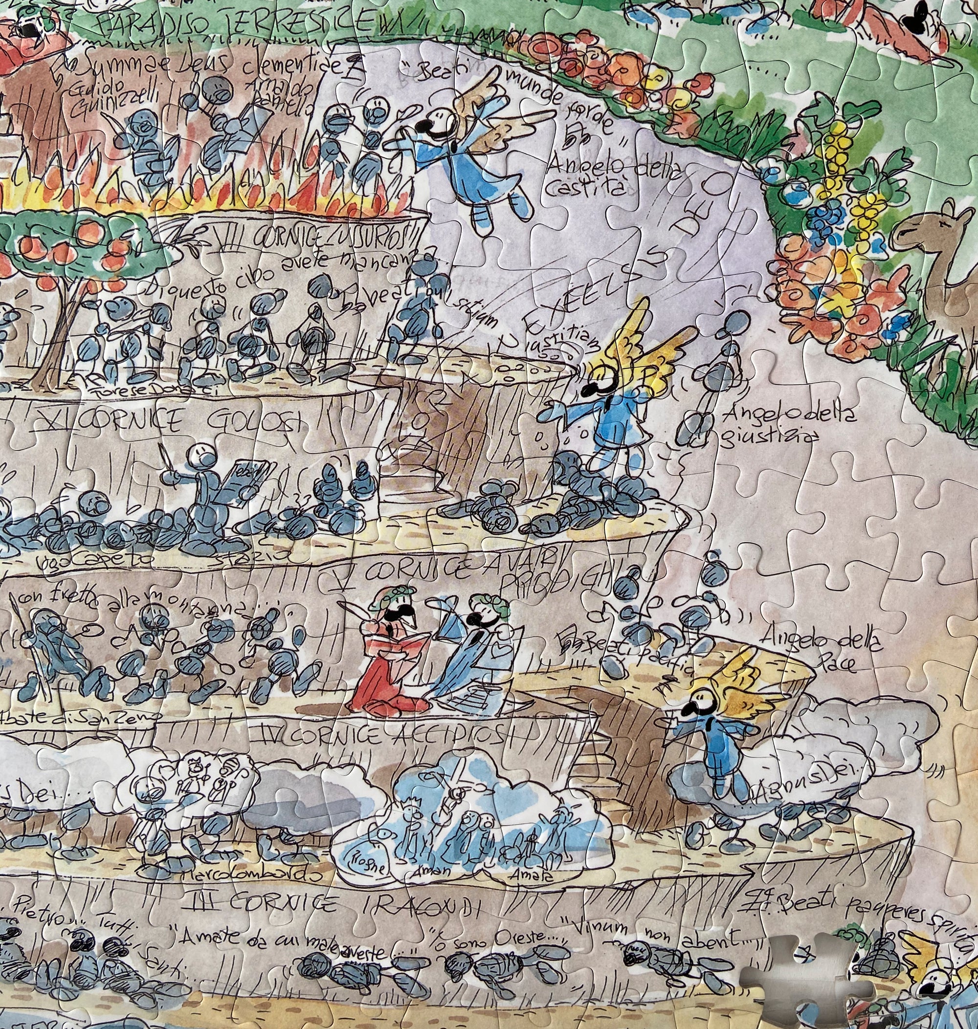 Puzzle "Divine Comedy Purgatory" 1080 pieces