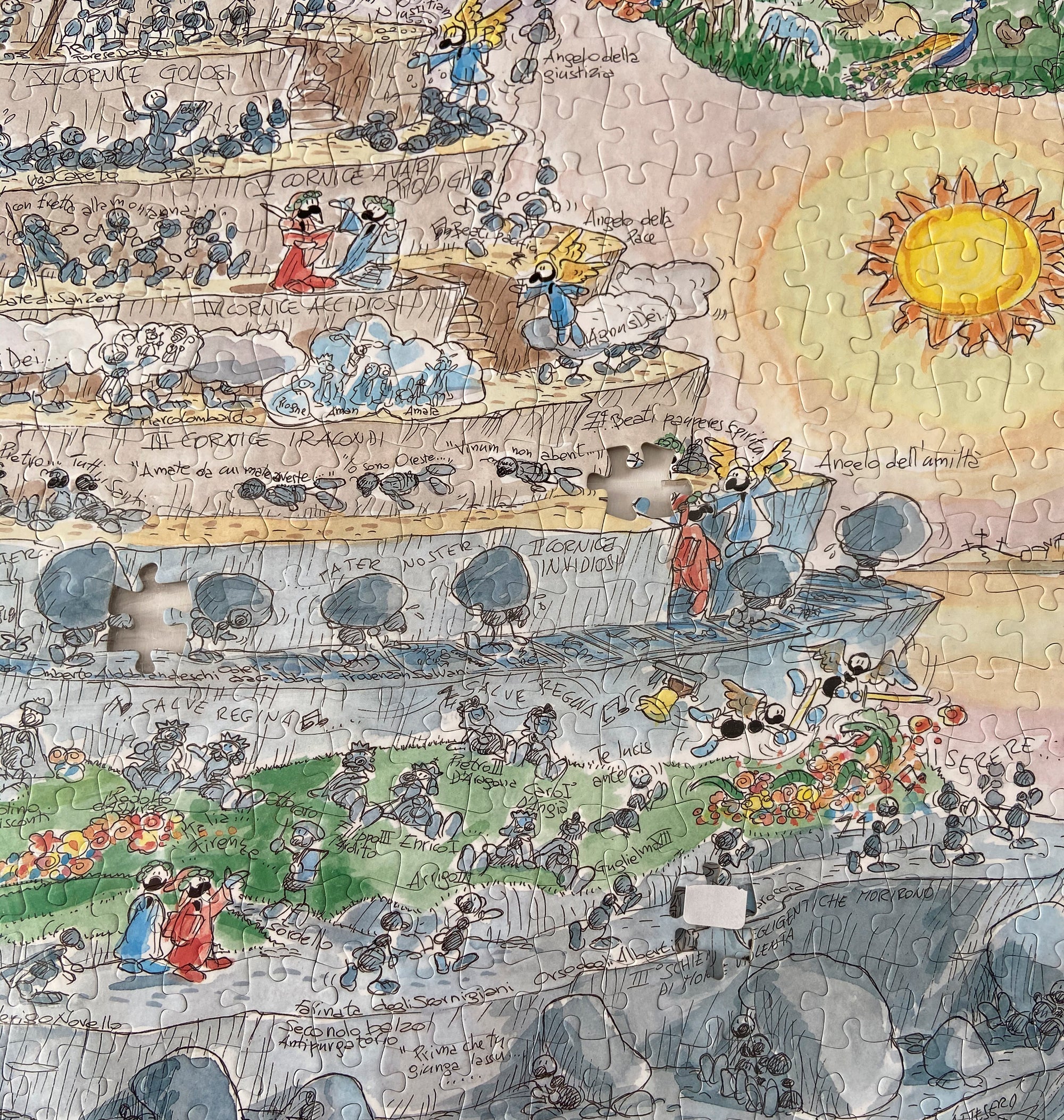 Puzzle "Divine Comedy Purgatory" 1080 pieces