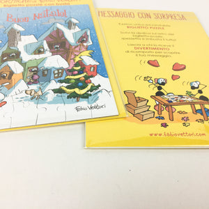 Biglietto Puzzle Villaggio Natalizio NT19