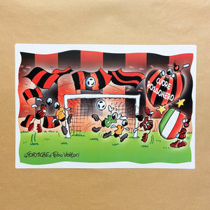 American table placemat "Rossonero"
