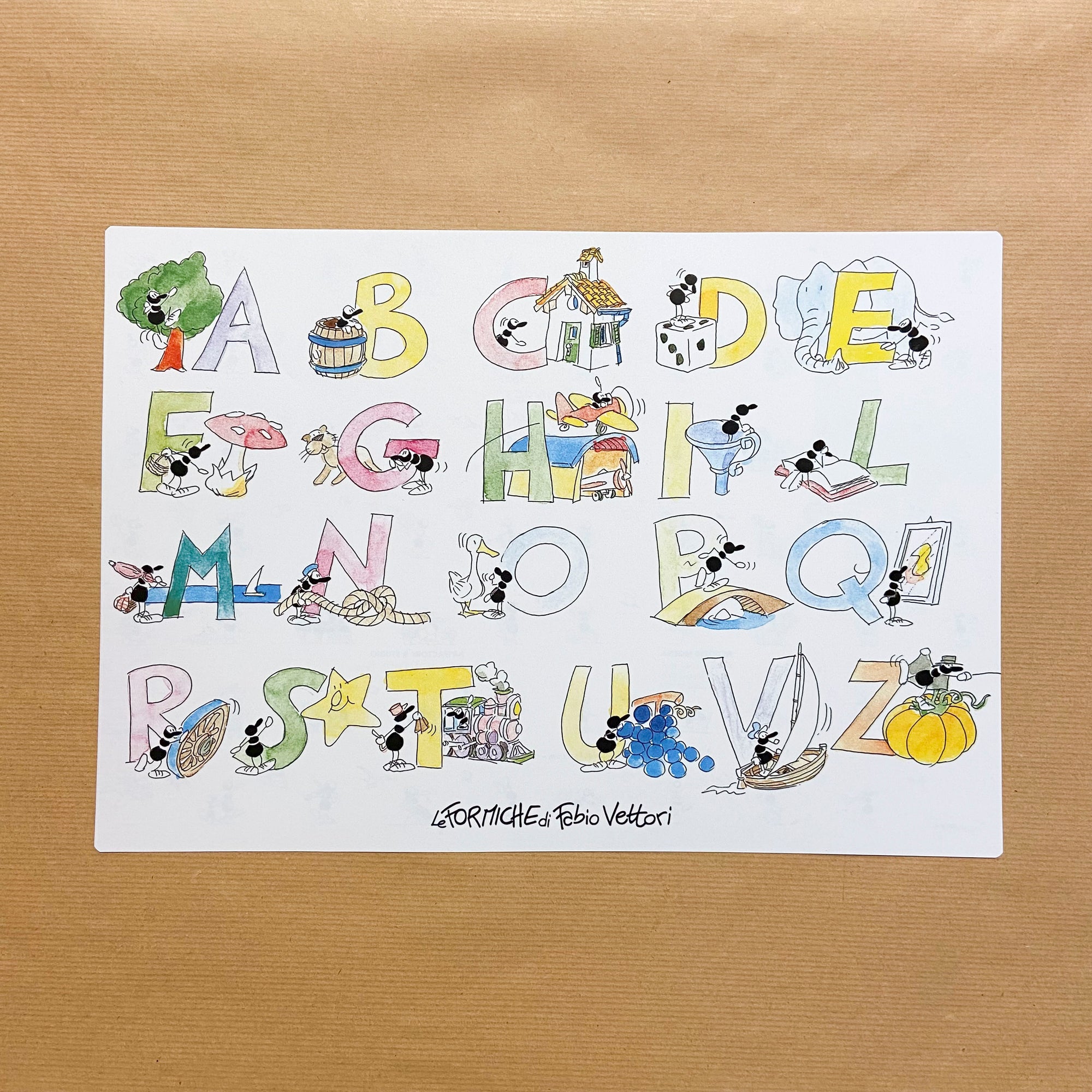American table placemat "ABC"