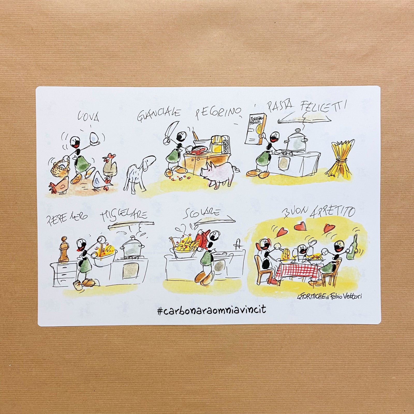 Tovaglietta Americana da tavola "Carbonara"