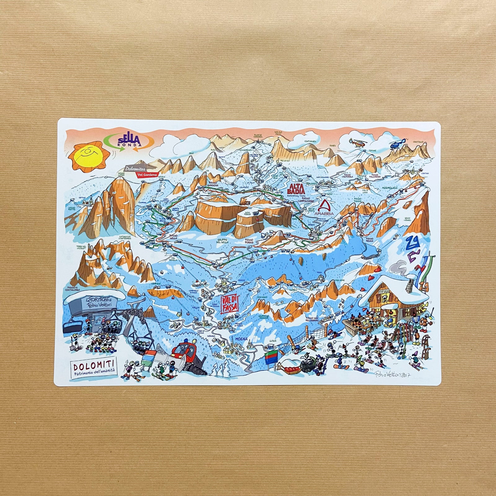 Tovaglietta Americana da tavola "Sellaronda"