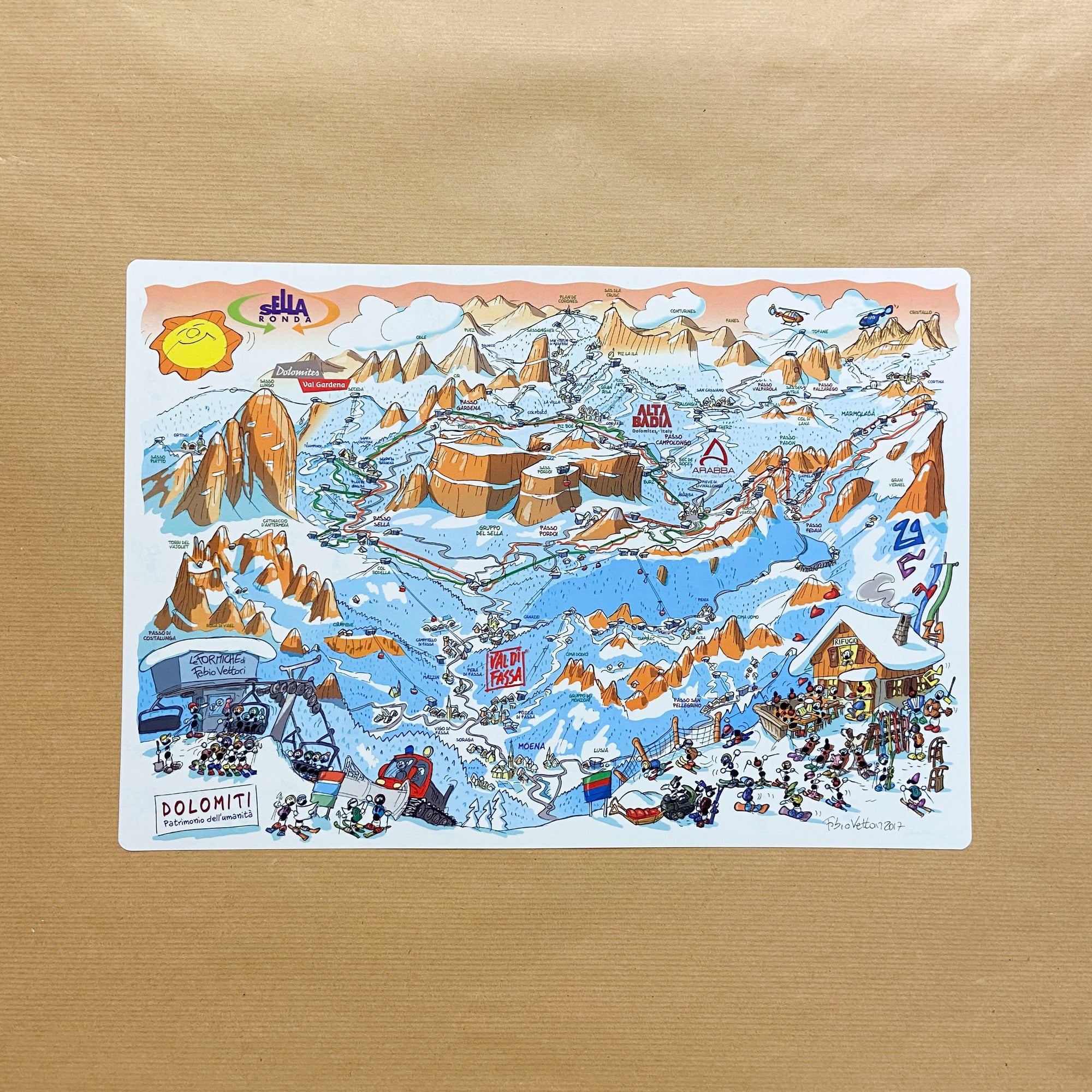 American table placemat "Sellaronda"