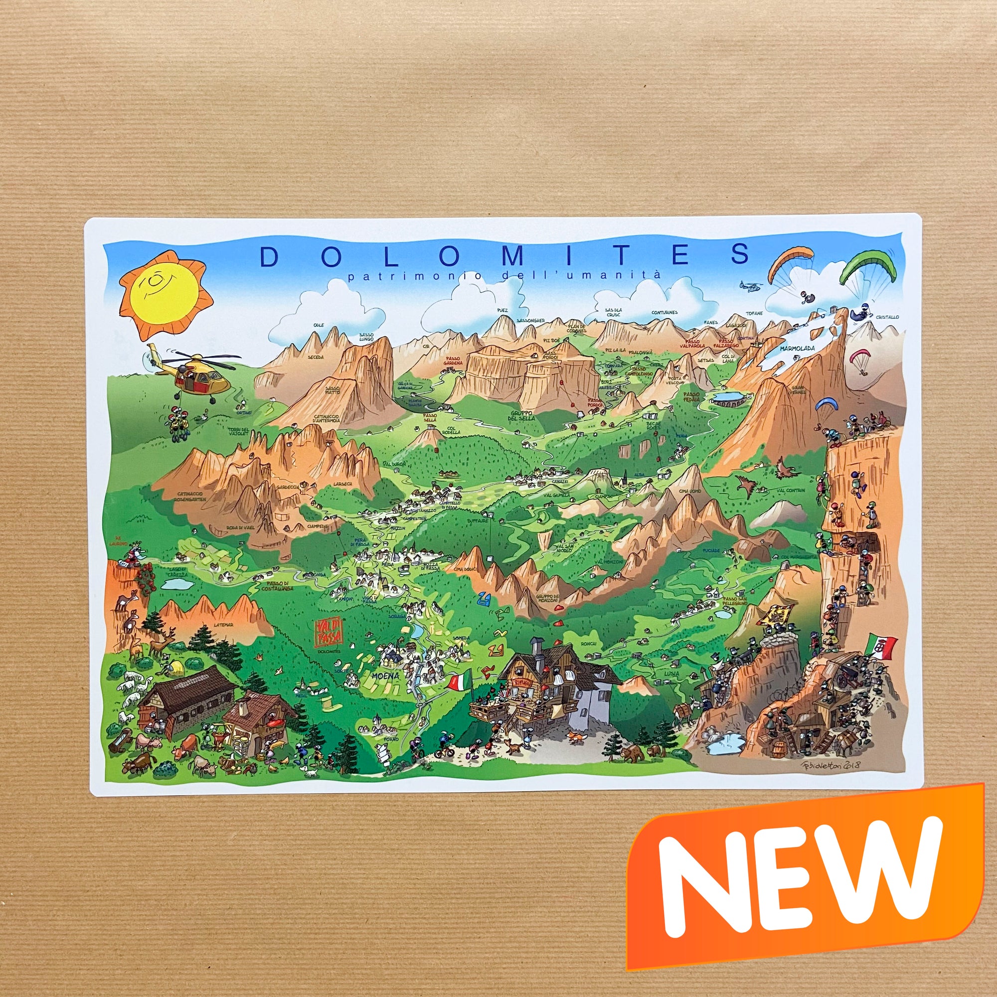 American table placemat "Dolomites"