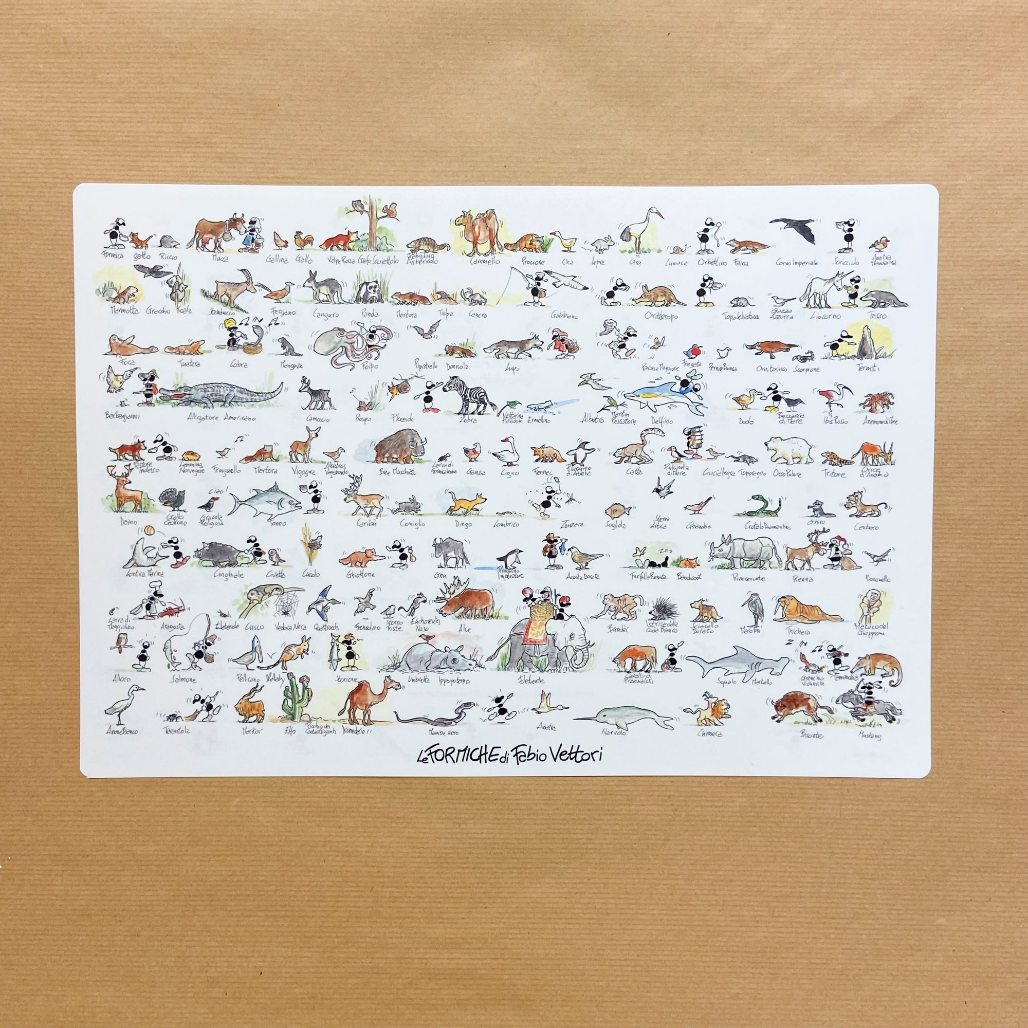 American placemat "Animals"