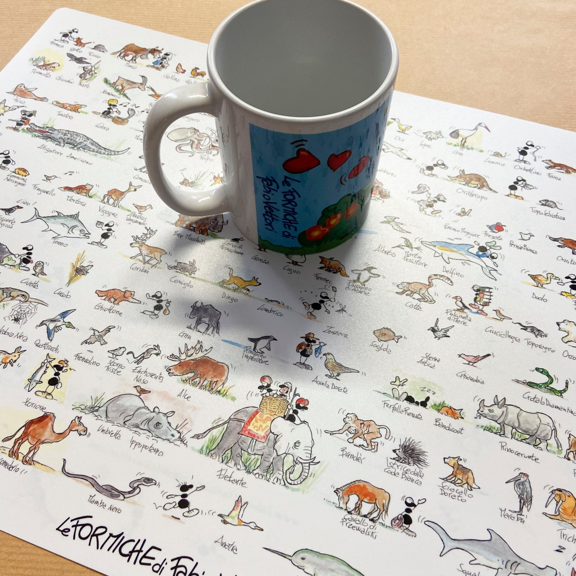 American placemat "Animals"