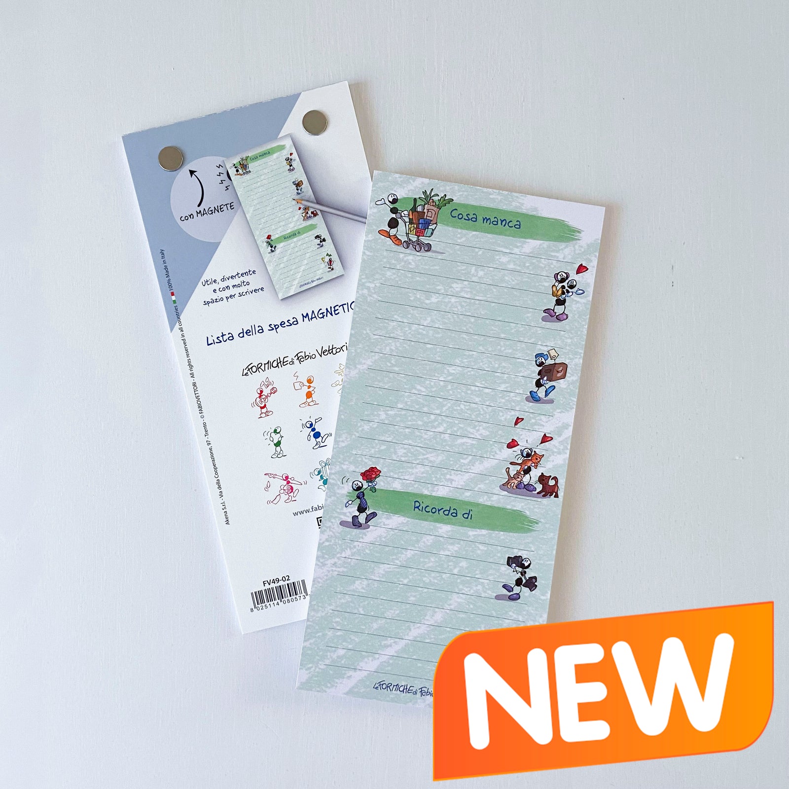 Magnetic Notepad "Shopping List" color Green (FV49-02)