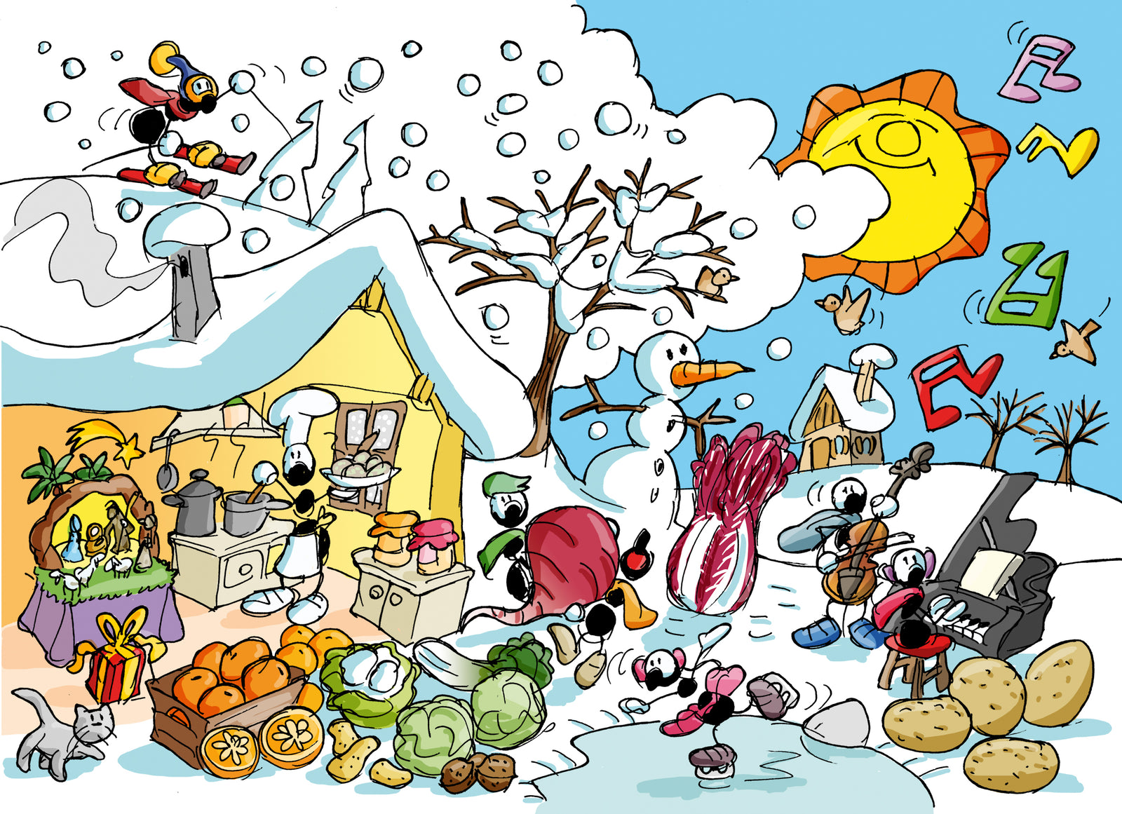 Child puzzle 96 pcs. "Winter"