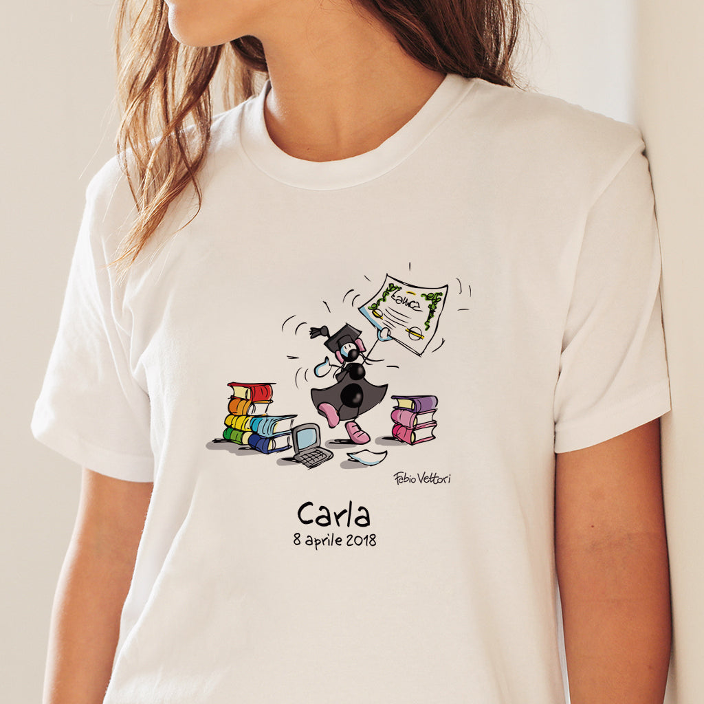 T-Shirt Personalizzata "Laureata (Femmina)"