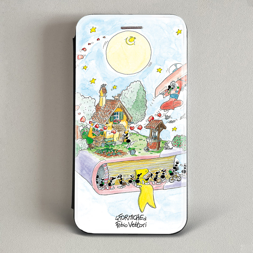 Cover artistica per Smartphone soggetto "Libro" modello con apertura "a Libro"