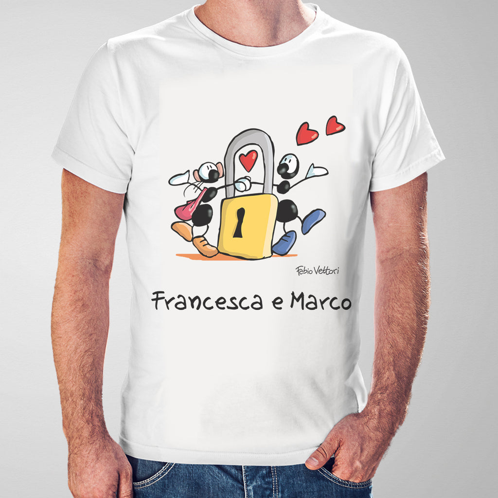 T-Shirt Personalizzata "Lucchetto"