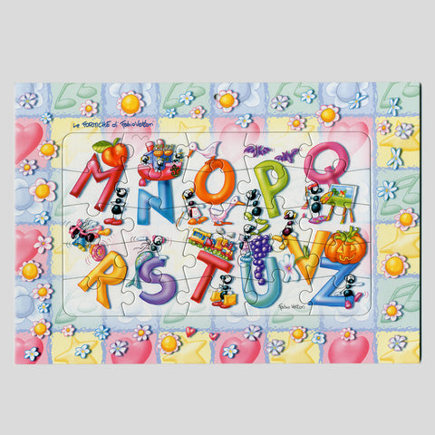 Puzzle bambino 25 pz. "Alfabeto dalla M alla Z" (FV821-04)