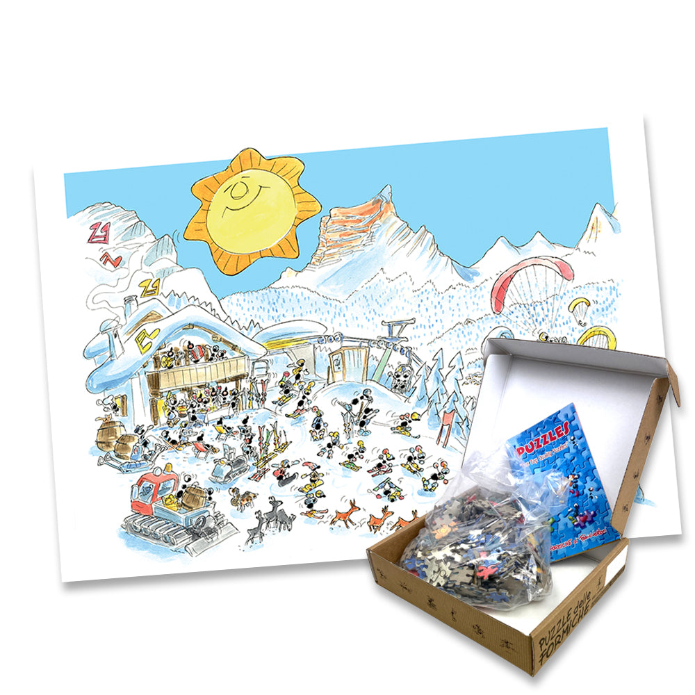 Puzzle "Montagna Inverno" 540 pezzi