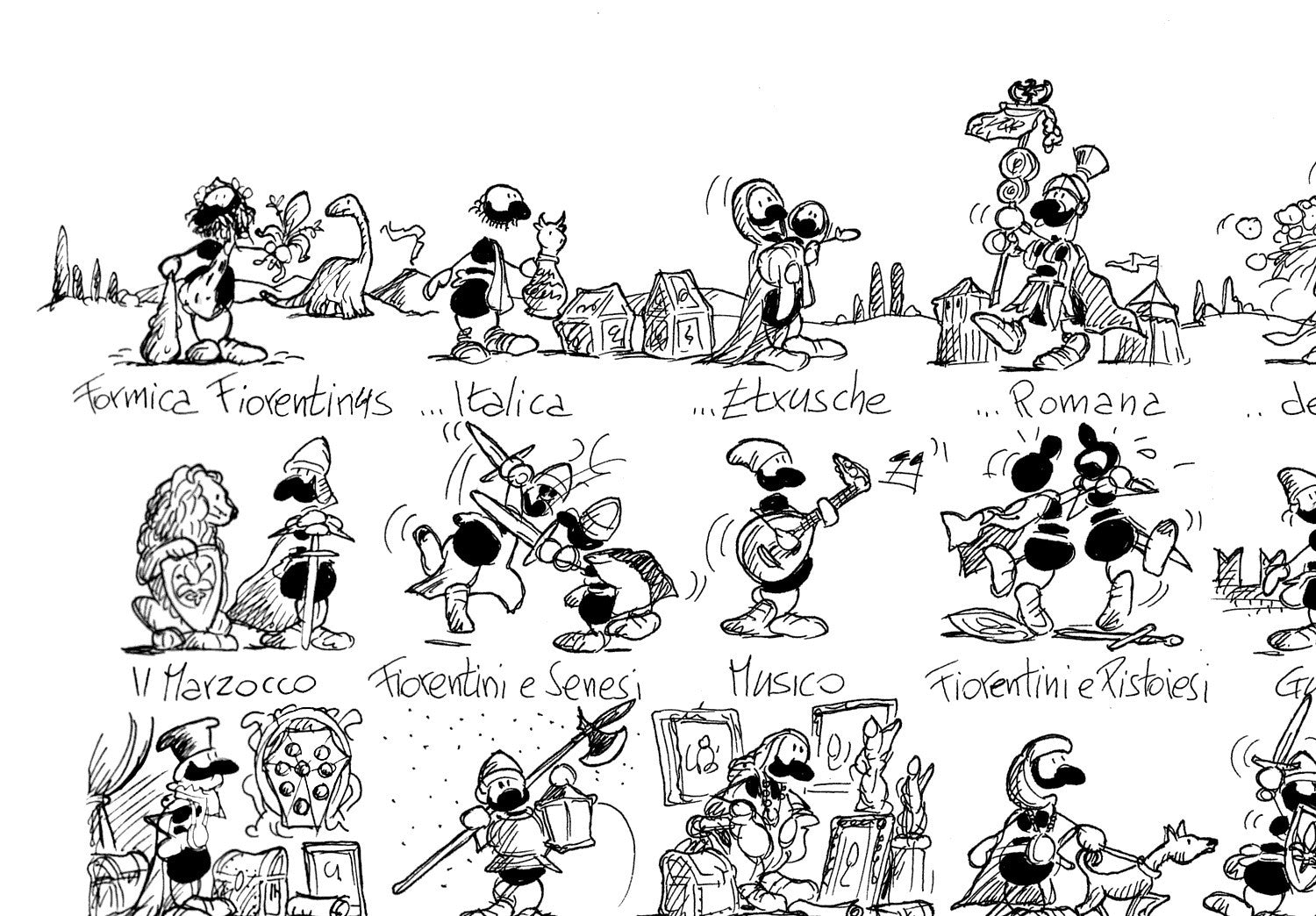 Poster "Florentine Ants" 50x70cm