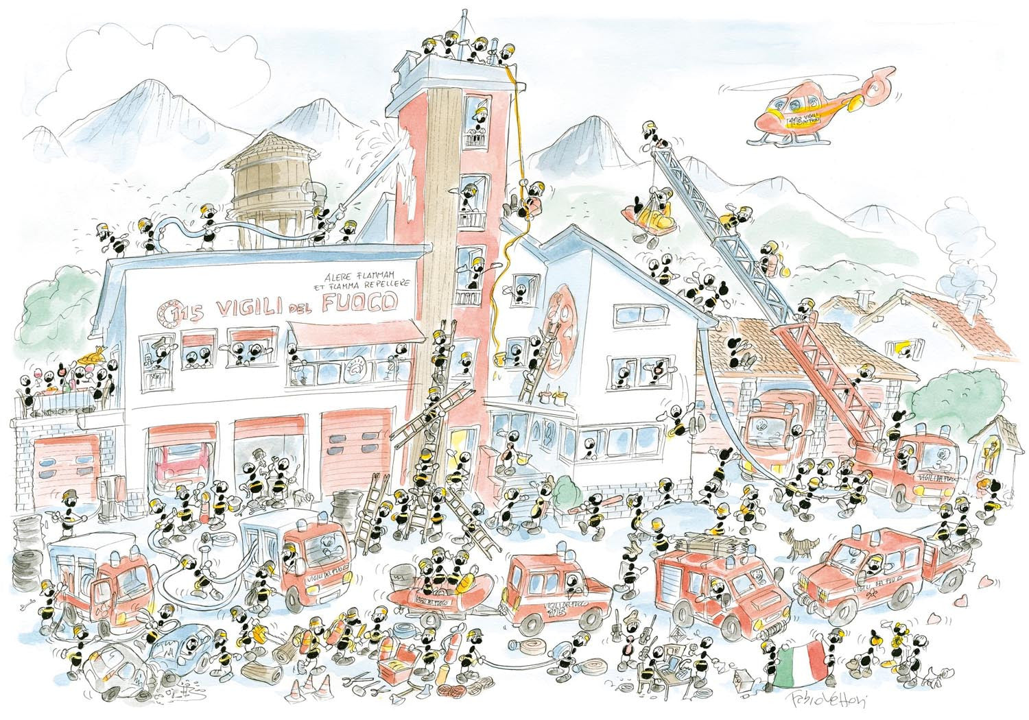 Puzzle "Pompieri" 540 pezzi