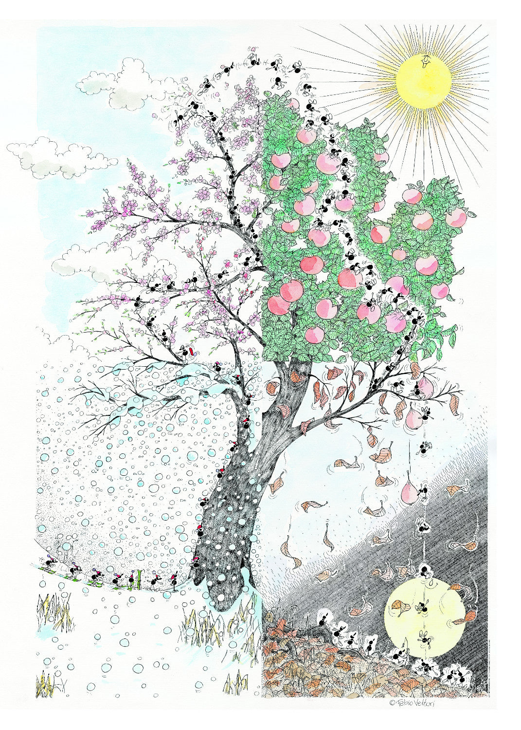 Puzzle "4 Seasons" 1080 pieces