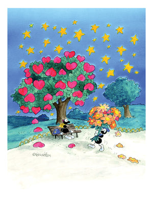 Puzzle "Albero dei cuori" 540 pezzi