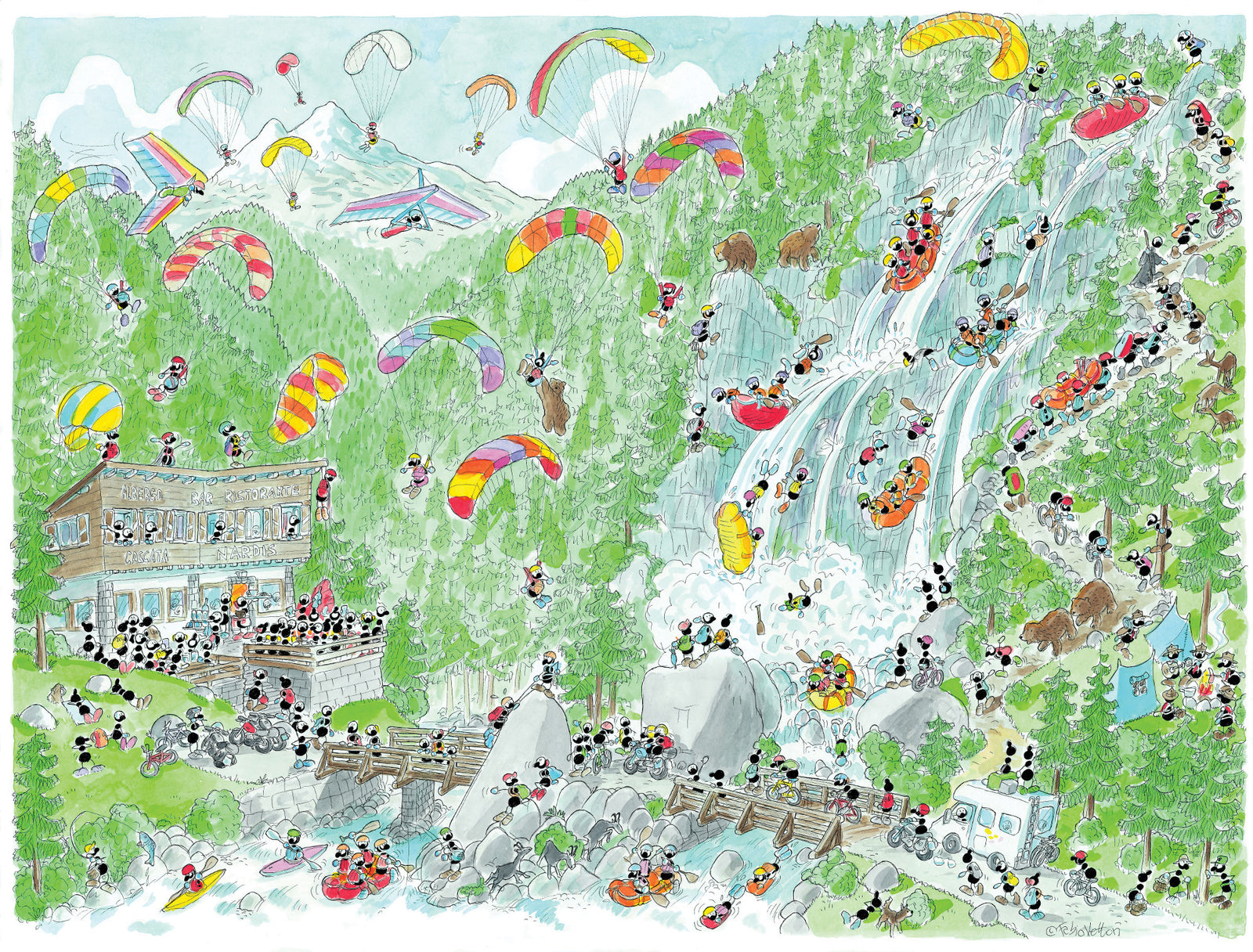 Puzzle "Cascata" 1080 pezzi