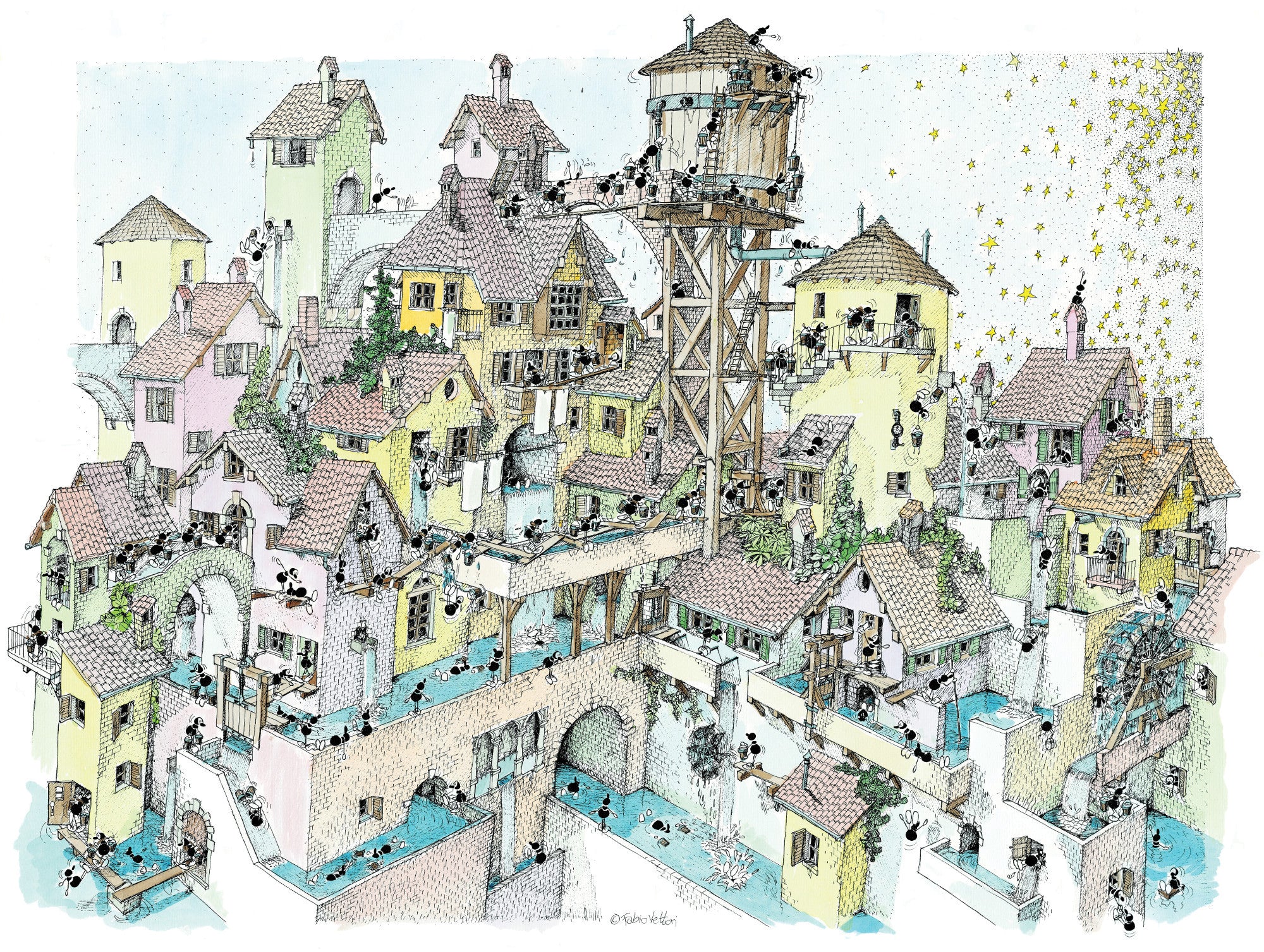 Puzzle "City of water" 1080 pieces